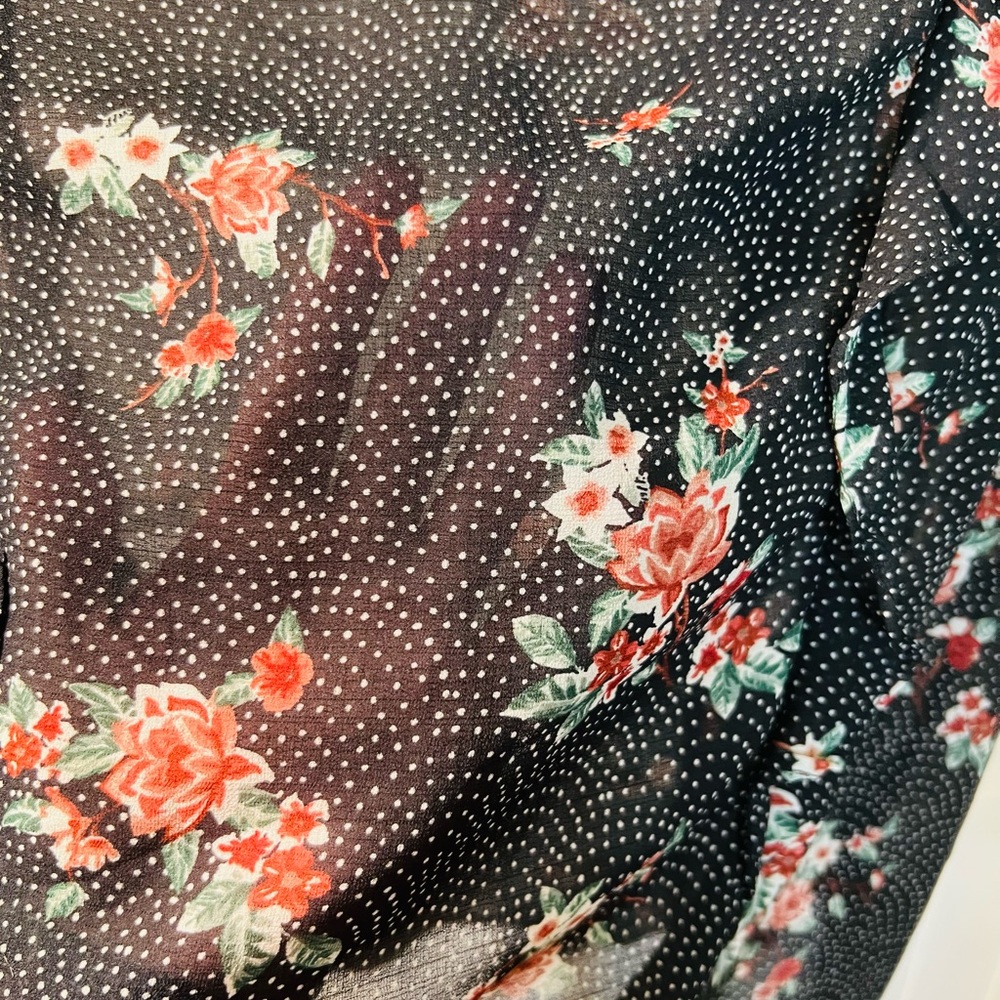 Torrid Ruffled Floral Blouse - Picture 7 of 11